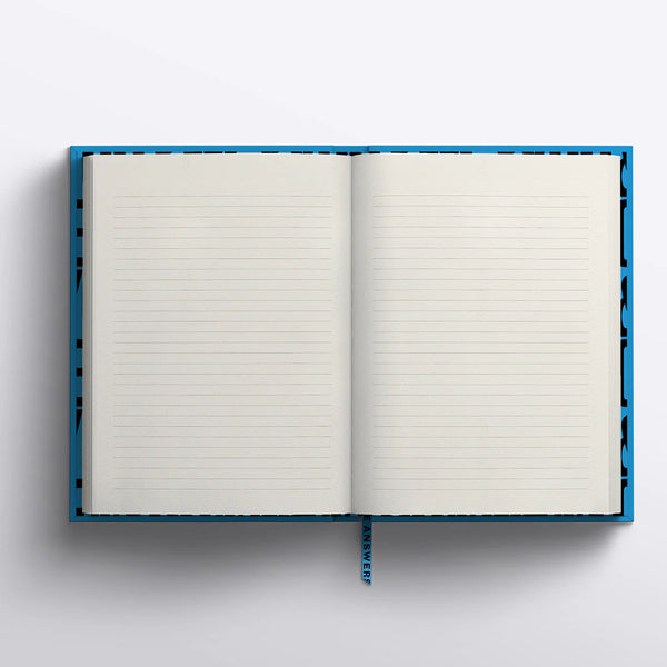 'Get More Answers' Lined Notebook