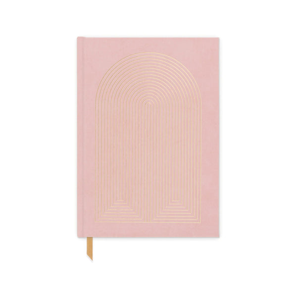 Suede Cloth Journal - Dusty Pink