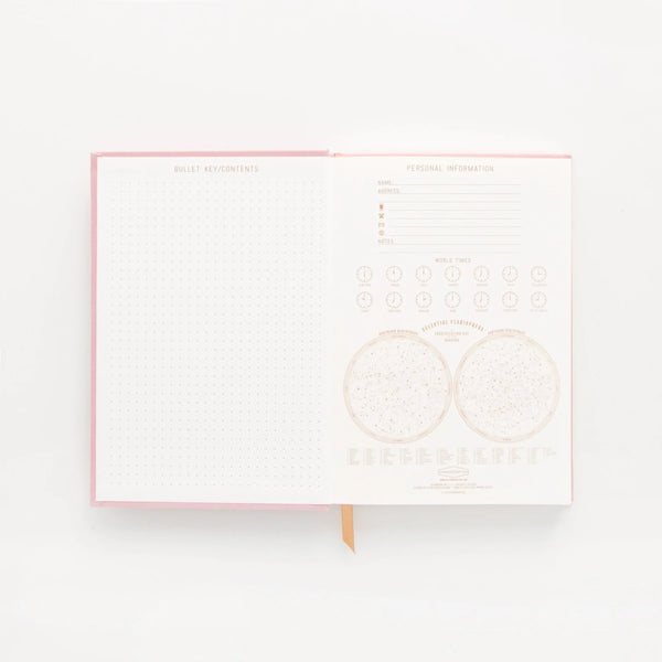 Suede Cloth Journal - Dusty Pink
