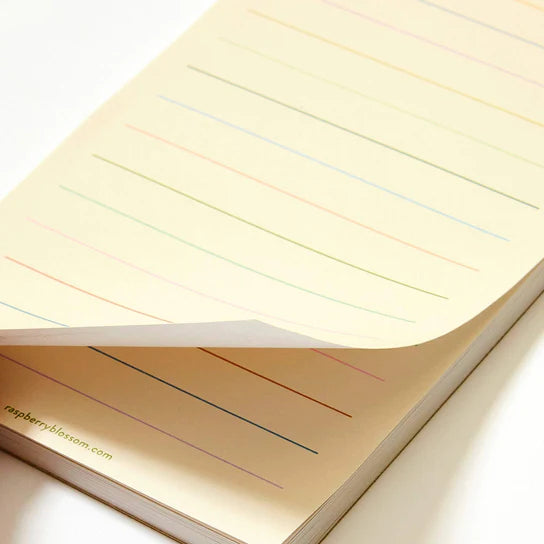 Coloured Lines Notes Pad