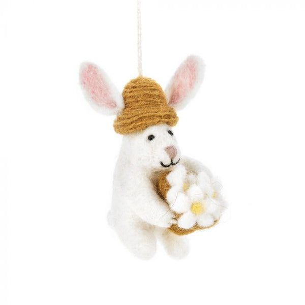 Darcy Bunny Hanging Felt Decoration