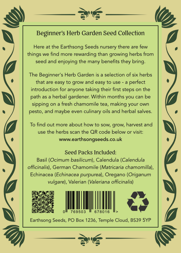 Beginner's Herb Garden Seed Pack
