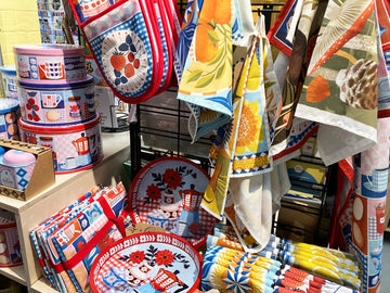 Printer johnson tins and tea towels