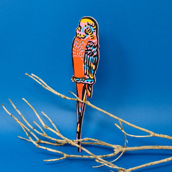 Parakeet Bookmark by Ark Colour Design