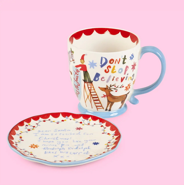 Dear Santa Mug & Snack Plate