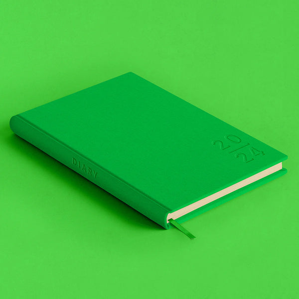 2024 'Blank Canvas' Handmade Diary, Green