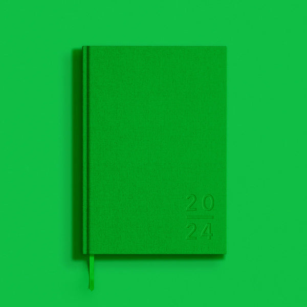 2024 'Blank Canvas' Handmade Diary, Green