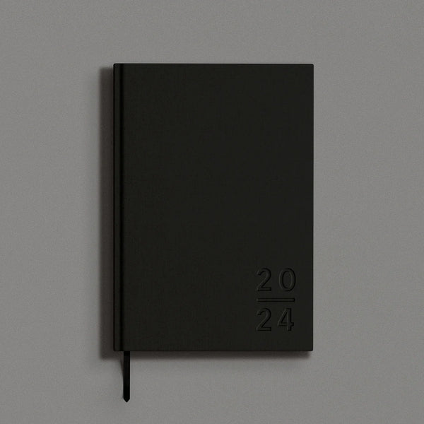 2024 'Blank Canvas' Handmade Diary, Black