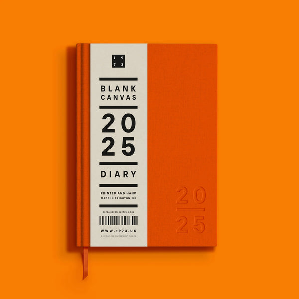 2025 'Blank Canvas' Diary, Orange