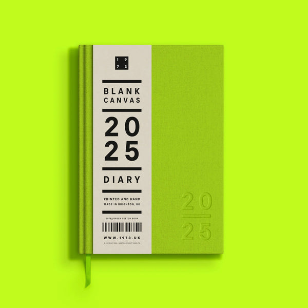 2025 'Blank Canvas' Diary, Lime