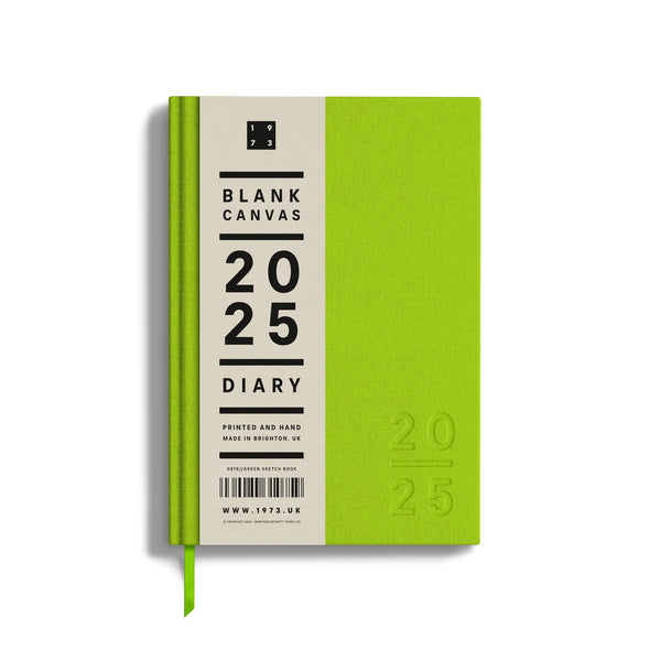 2025 'Blank Canvas' Diary, Lime