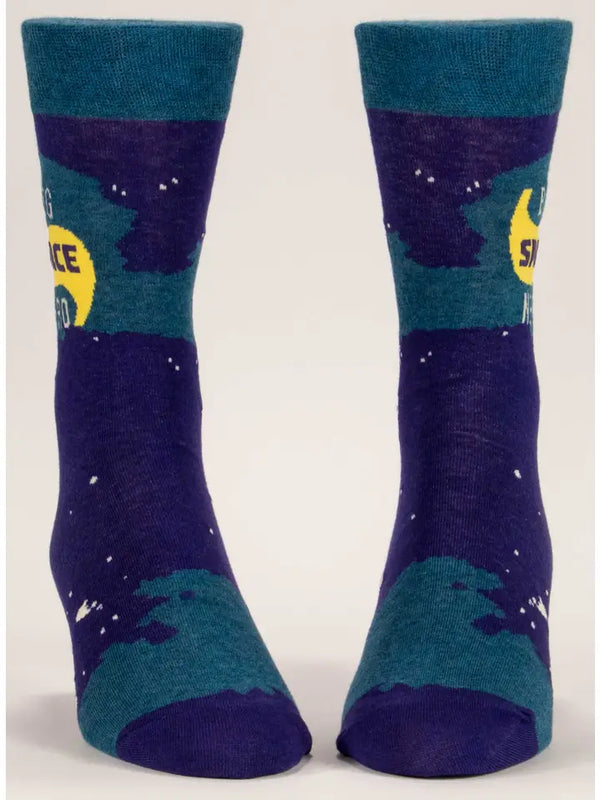 Big Space Nerd Men's Socks by Blue Q