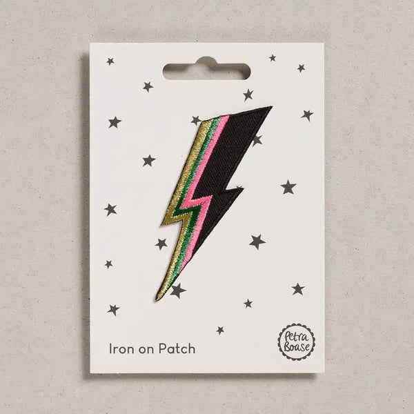 Lightning Bolt Iron-on Patch