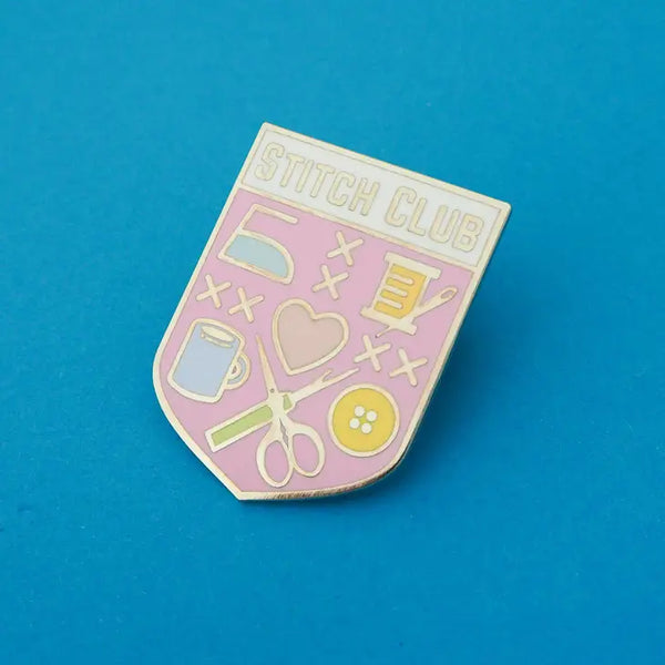 Pastel Stitch Club Enamel Pin by Hand Over Your Fairy Cakes