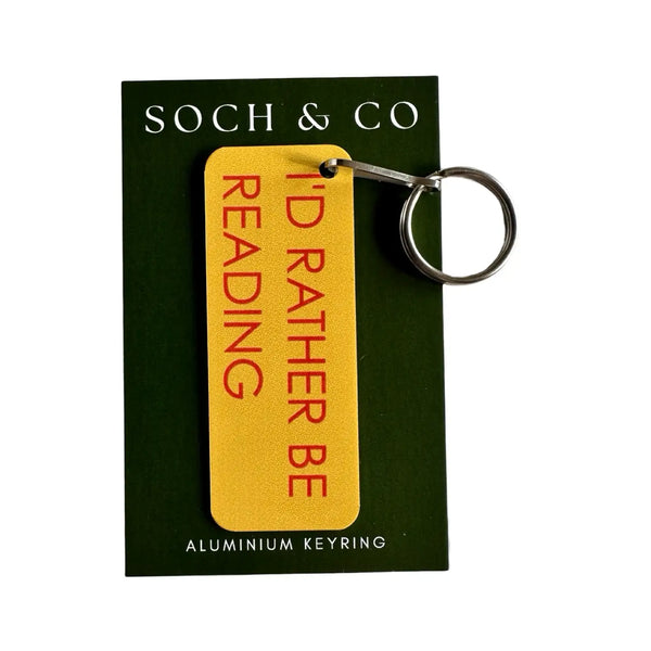 I'd Rather Be Reading Keyring