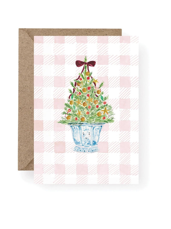 Christmas Tree on Gingham