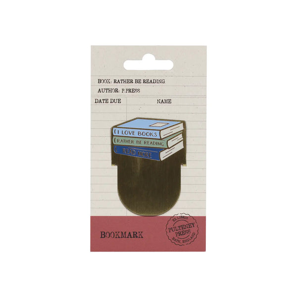 Rather Be Reading Metal Bookmark