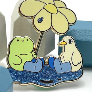 Rainy Day Enamel Pin by Nimbob