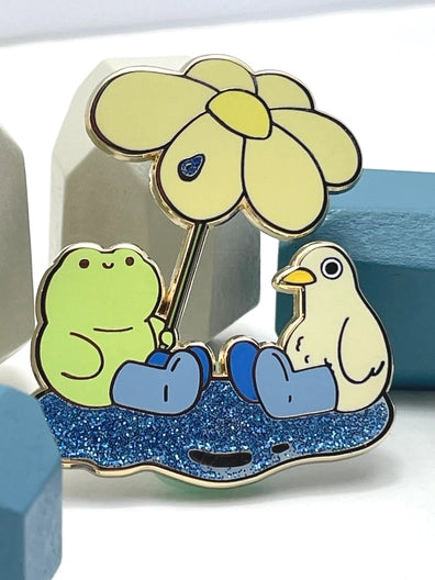 Rainy Day Enamel Pin by Nimbob