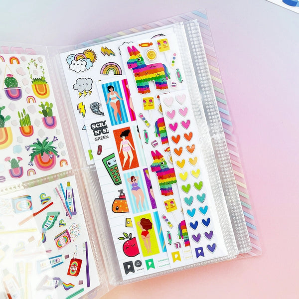 Colourful Stickers Pocket Sticker Keeper