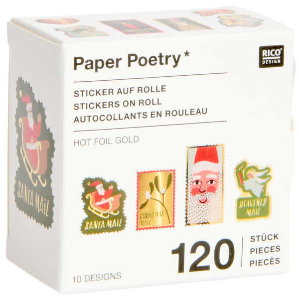 Santa Mail Sticker Roll - 120 Stickers