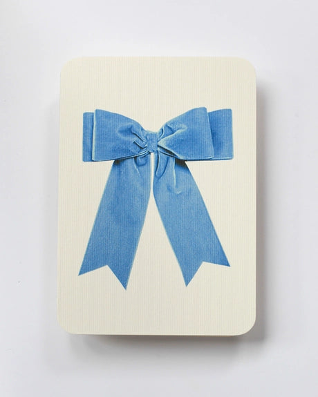 Baby Blue Velvet  Bow