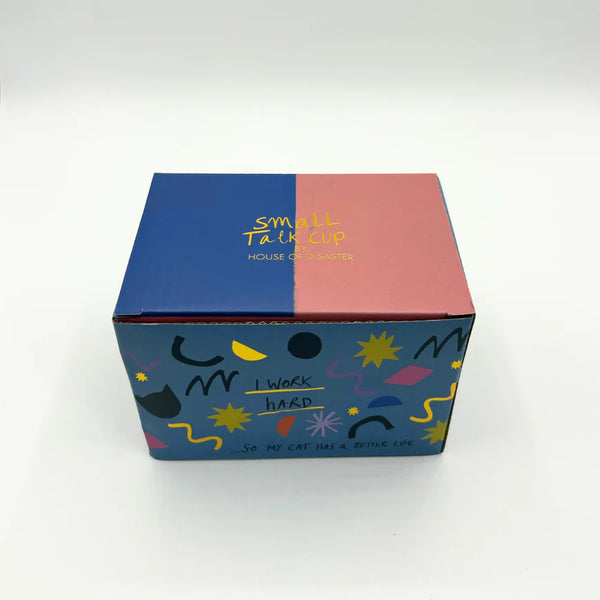 I Work Hard (Cat) Mug