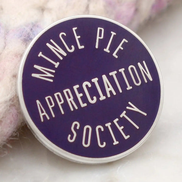 Mince Pie Appreciation Society Enamel Pin