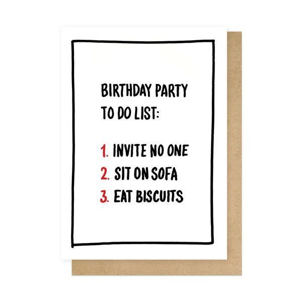 Birthday Party To-Do List