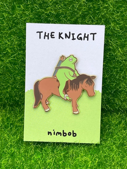 Knight Frog Enamel Pin by Nimbob