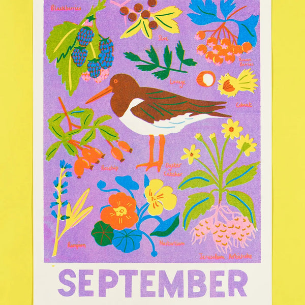 September Forage Riso Print