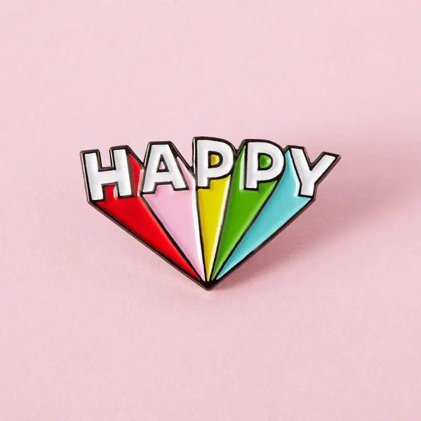 Happy Enamel Pin