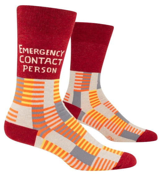 Emergency Contact Person Men's Socks