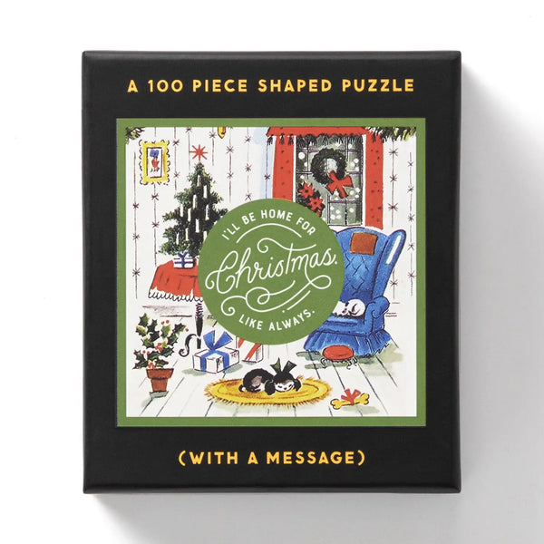 I'll Be Home For Christmas Mini Jigsaw Puzzle
