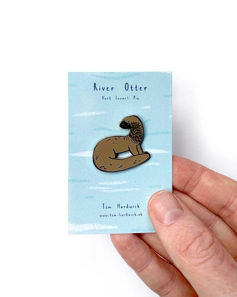 River Otter Enamel Pin Badge by Tom Hardwick