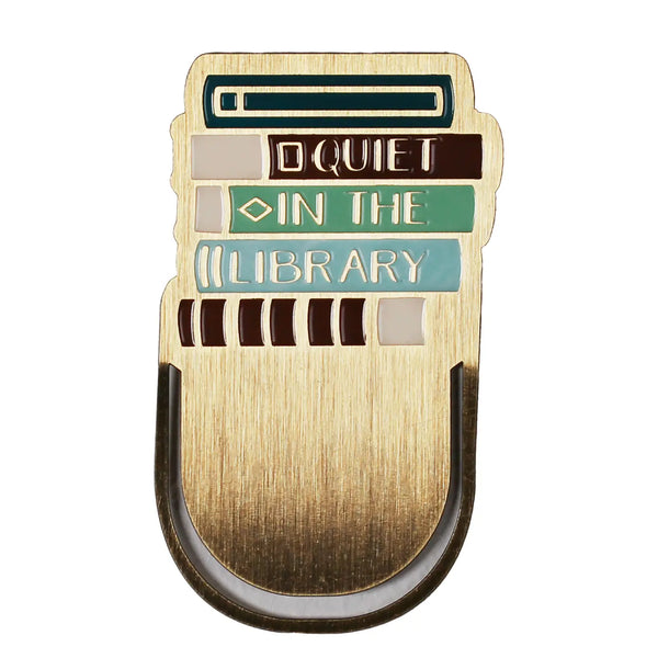 Quiet in the Library Metal Bookmark