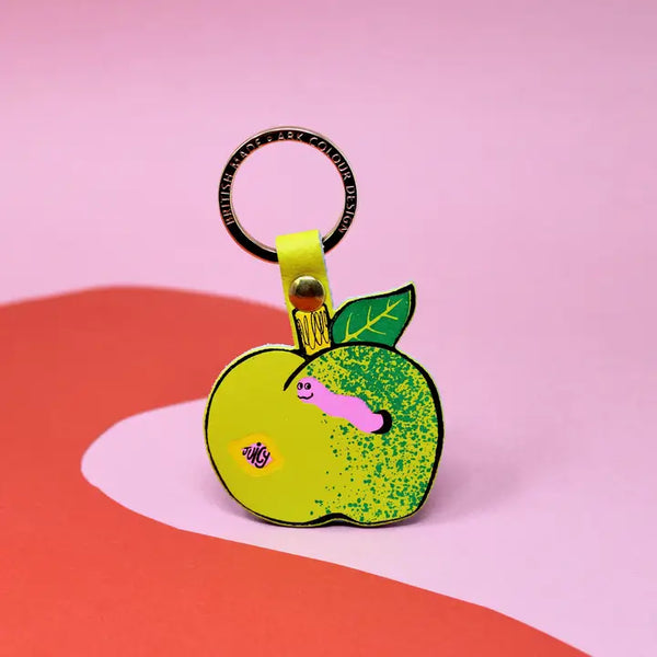 Juicy Apple Key Fob by Ark Colour Design