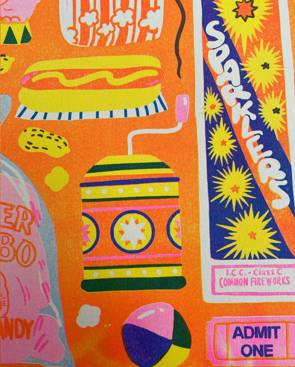 Fun Fair Riso Print