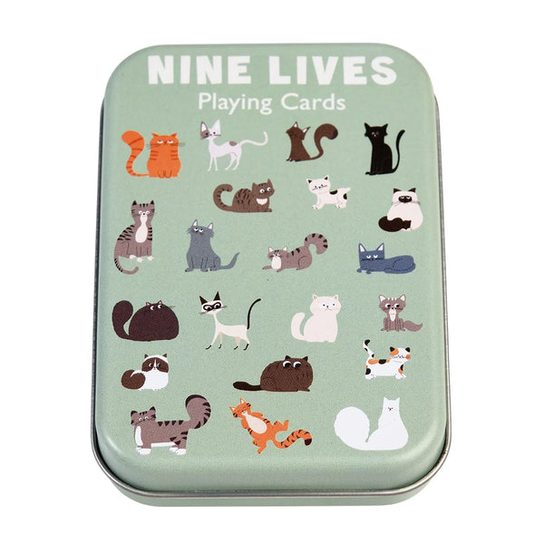 Playing Cards in a Tin - Nine Lives by Rex