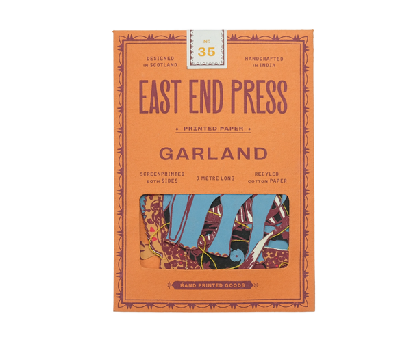 African Safari Animal Screenprinted Paper Garland