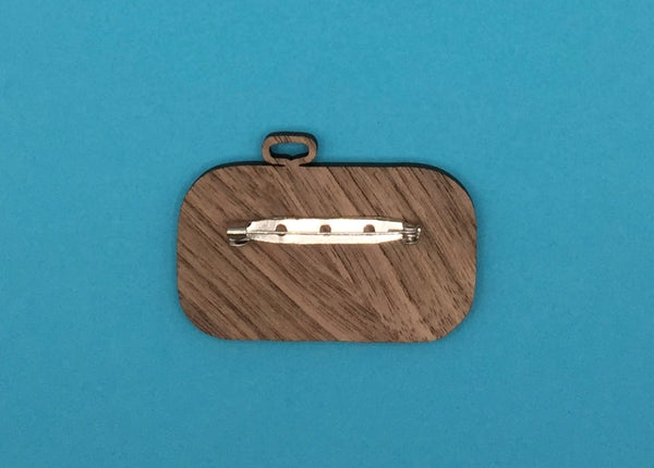 Sardines in a Tin Pin Brooch by Su Owen