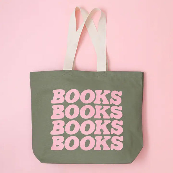 Books Books Books Books Canvas Tote Bag