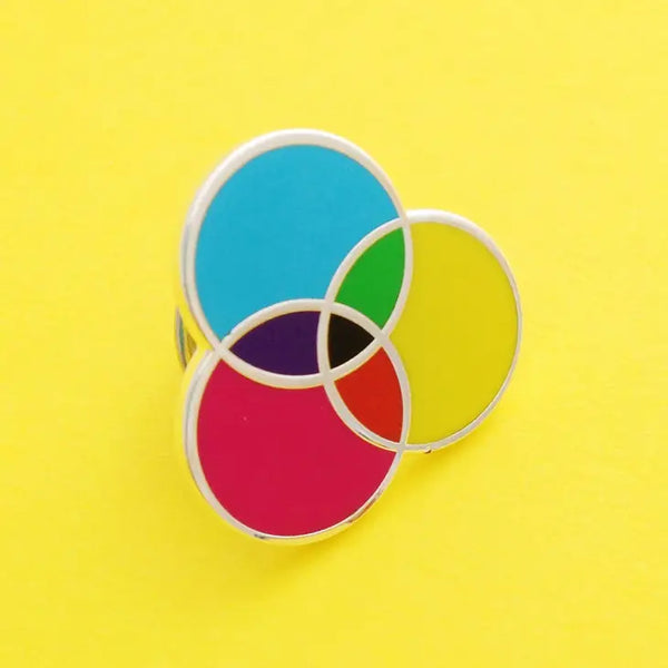 CMYK Enamel Pin by Hand Over Your Fairy Cakes