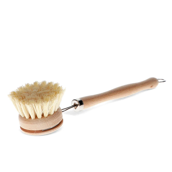 Long-Handled Wooden Pan Brush