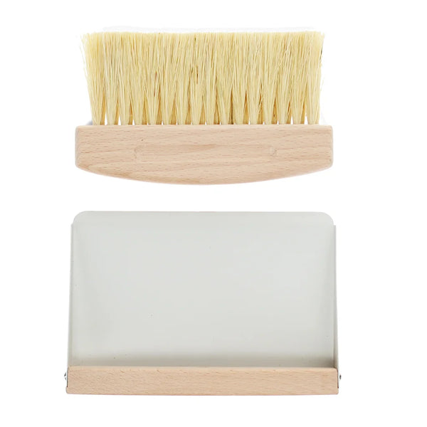 Wooden Table Brush and Pan Set