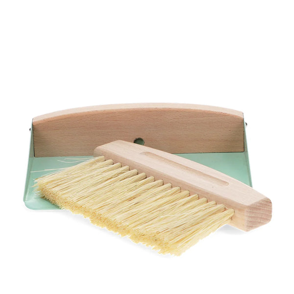 Wooden Table Brush and Pan Set