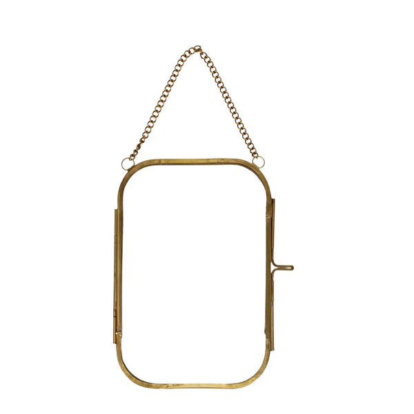 Rounded Hanging Brass Frame