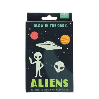 Glow in the Dark Stick-on Shapes - Aliens