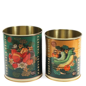 Vegetable Broth Storage Tins