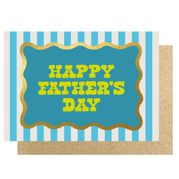 Happy Father's Day Wavy Border